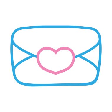 renkli çizgi seviyorum kartı dekorasyon romantik tasarım vektör çizim ile