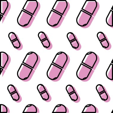 ilaç hap ilaç tıbbi tedavi arka plan vektör çizim