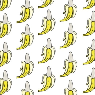 lezzetli ve taze rendelenmiş Muz meyve arka plan tasarlamak vektör