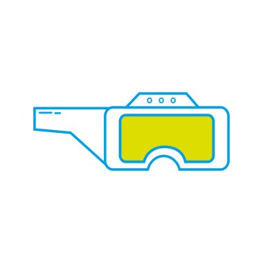 3D gözlük teknolojisi eğlence vektör çizim nesnesine