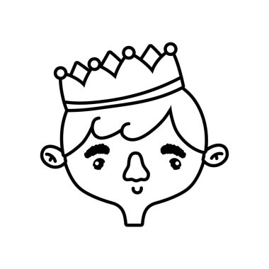 Prens royal İngiltere ve İmparatorluk Tema izole tasarım vektör çizim