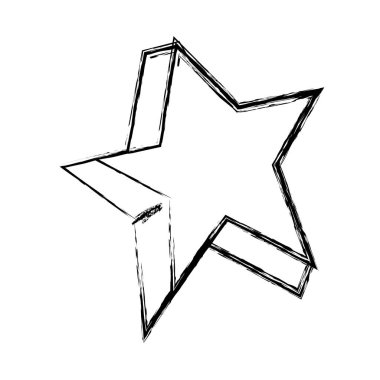 Şekil sevimli parlak yıldız sanat tasarlamak vektör