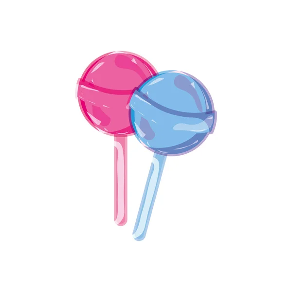 Süßigkeiten Lecker Süß Dessert Zucker Vektor Illustration — Stockvektor