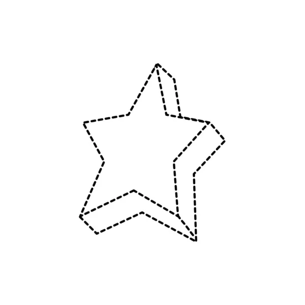 装飾賞と成功テーマ分離デザイン ベクトル図の星 — ストックベクタ