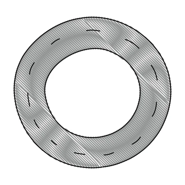 橡胶轮设计矢量格栅车轮胎图解 — 图库矢量图片