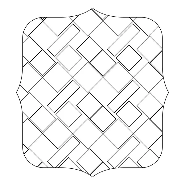 Quadrate Ligne Avec Motif Formes Sans Couture Conception Arrière Plan — Image vectorielle