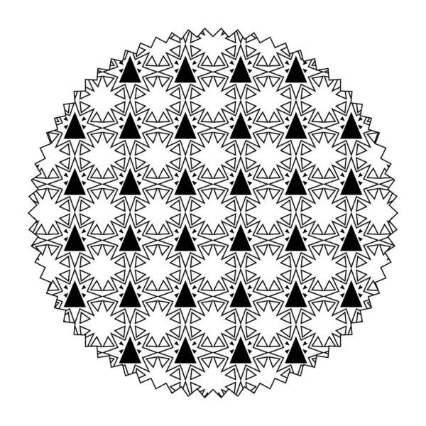 Daire Desenli Grafik Arka Plan Stili Vektör Çizim Şekilleri — Stok Vektör
