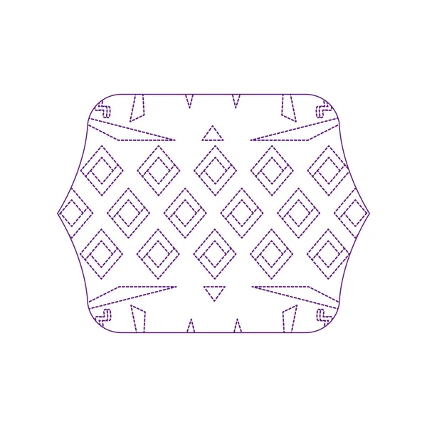 Quadrate Forme Dotty Avec Illustration Vectorielle Abstraite Fond Style Memphis — Image vectorielle