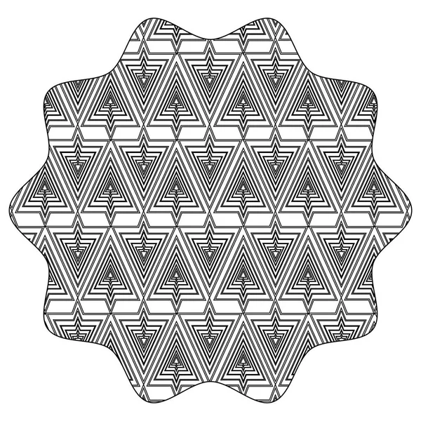 Línea Estrella Con Patrón Formas Sin Costura Decoración Fondo Vector — Archivo Imágenes Vectoriales