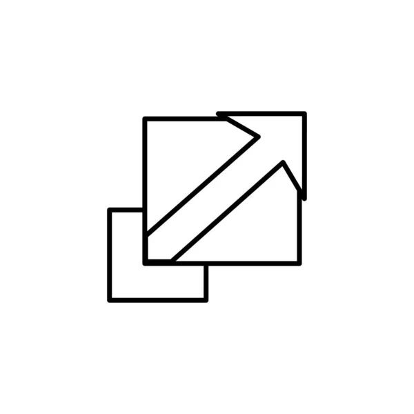Forme Carrée Thème Géométrique Abstrait Conception Isolée Illustration Vectorielle — Image vectorielle