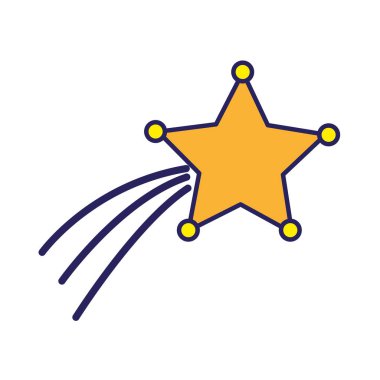 güzel parlak kayan yıldız tasarlamak vektör