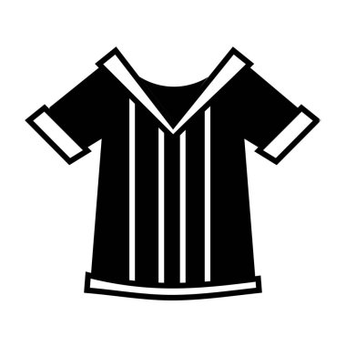 Amerikan futbolu vektör çizim oynamak için kontur t-shirt nesne