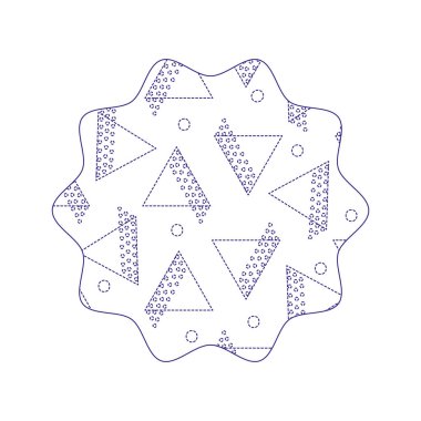 noktalı şekli yıldız geometrik tarzı resimler arka plan vektör çizim ile
