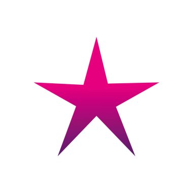 siluet güzel parlak yıldız sanat tasarlamak vektör