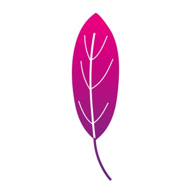 renk siluet tropikal ve doğal ağaç yaprak tasarlamak vektör