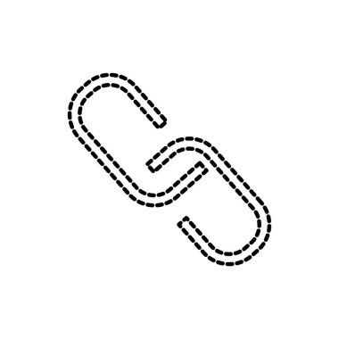 Bağlantı Zinciri web ve bağlantı Tema izole tasarım vektör çizim