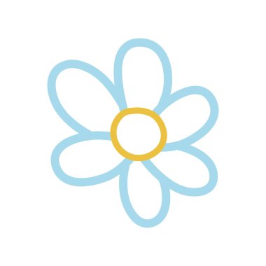 renkli güzel ile şirin yaprakları tasarım vektör çizim çiçek