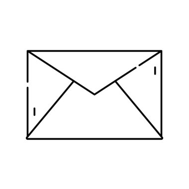 satır e-posta mektup mesaj metin tasarım vektör çizim