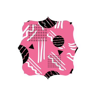 grafik şekil stili arka plan vektör çizim ile kare