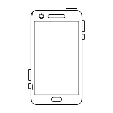 Arama ve iletişim vektör çizim konuşmak smartphone teknoloji hattı