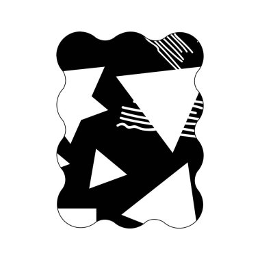 kontur dikdörtgeni geometrik figür arpacık arka plan vektör çizim ile