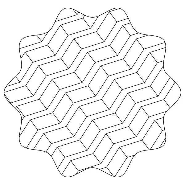 Linii Gwiazdy Wzór Tła Geometryczne Kształty Dekoracji Ilustracja Wektorowa — Wektor stockowy