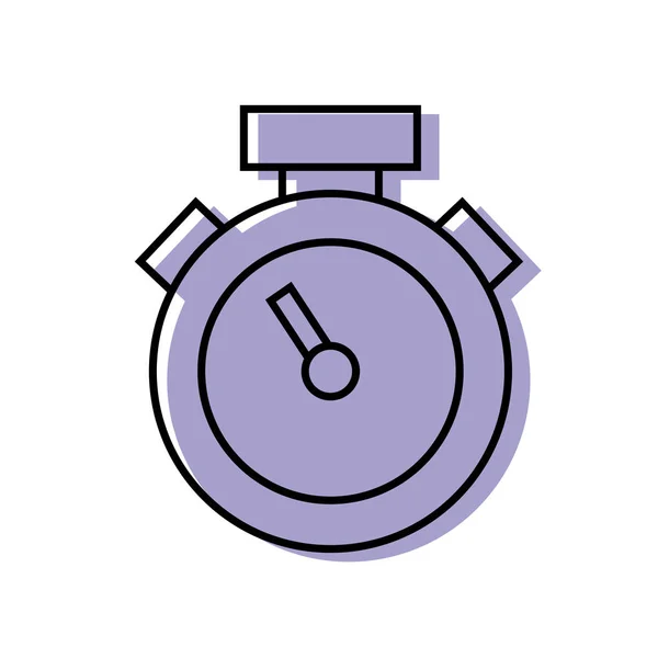 Oggetto Cronometro Colori Conoscere Illustrazione Del Vettore Misurazione Del Tempo — Vettoriale Stock