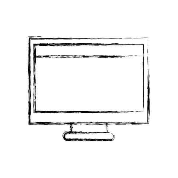 Obrázek Počítačové Technologie Obrazovkou Webside Návrhu Vektorové Ilustrace — Stockový vektor