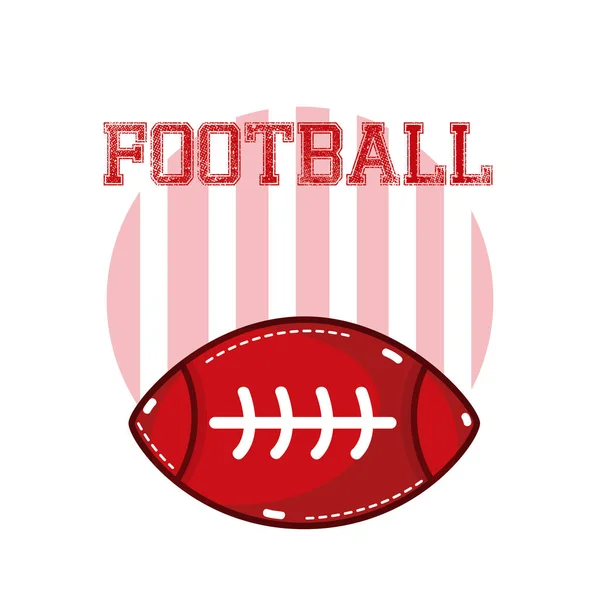 American Football Ball Vektor Illustration Grafik Design — Stockvektor