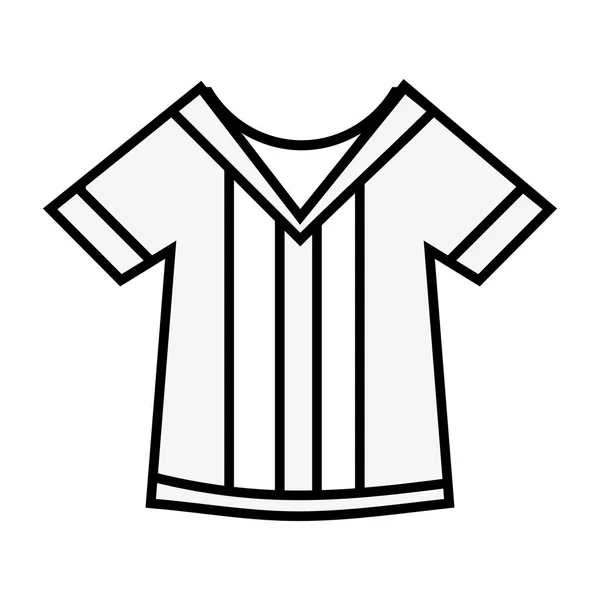 Line Shirt Object Play American Football Vector Illustration — Stock Vector