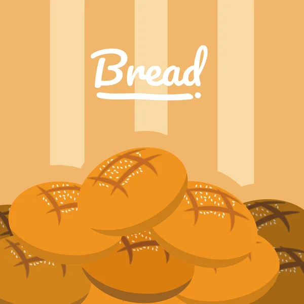 Вкусный Векторный Рисунок Хлеба — стоковый вектор