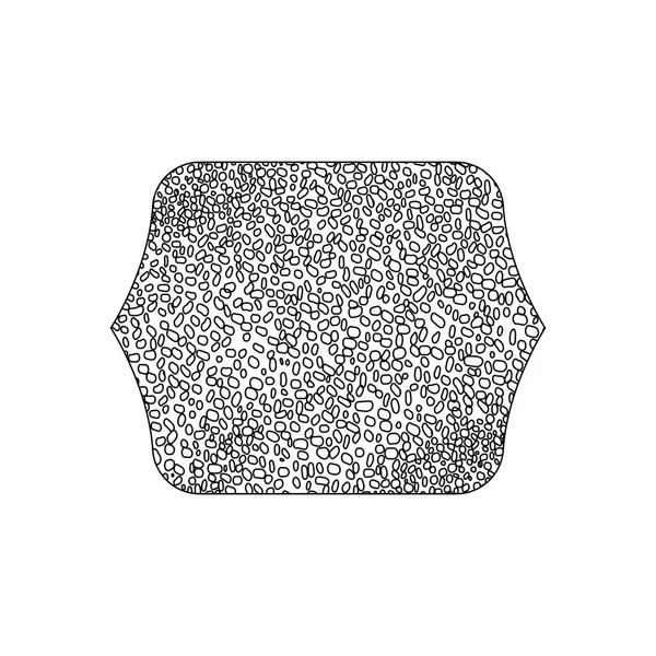 Linienrechteck Mit Grafischer Nahtloser Muster Hintergrund Vektor Illustration — Stockvektor