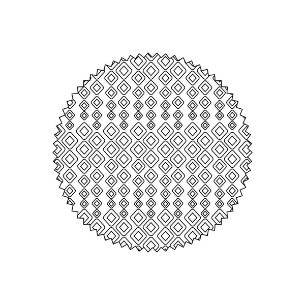 Line Cirkel Med Kreativa Bakgrundsgrafik Dekoration Vektorillustration — Stock vektor
