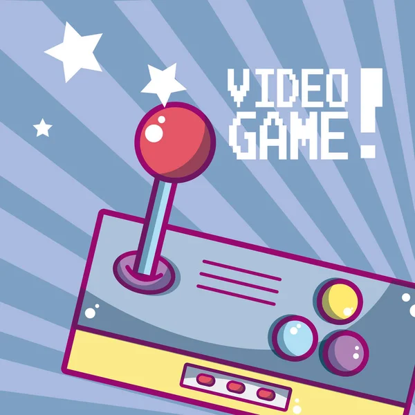 Videojuego Retro Gamepad Concepto Dibujos Animados Vector Ilustración Diseño Gráfico — Archivo Imágenes Vectoriales