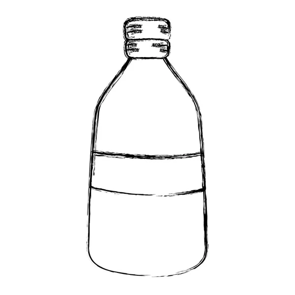 Grunge Lång Mason Jar Bevara Design Vektorillustration — Stock vektor