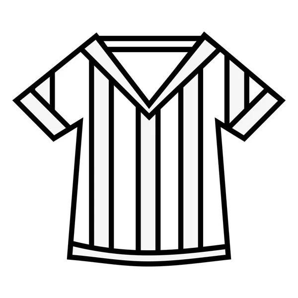 Linha Shirt Uniforme Para Jogar Futebol Americano Vetor Ilustração — Vetor de Stock