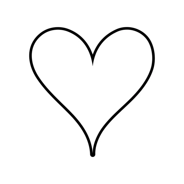 Γραμμή Καρδιάς Πάθος Τέχνη Διακόσμησης Σχεδιασμό Εικονογράφηση Φορέα — Διανυσματικό Αρχείο