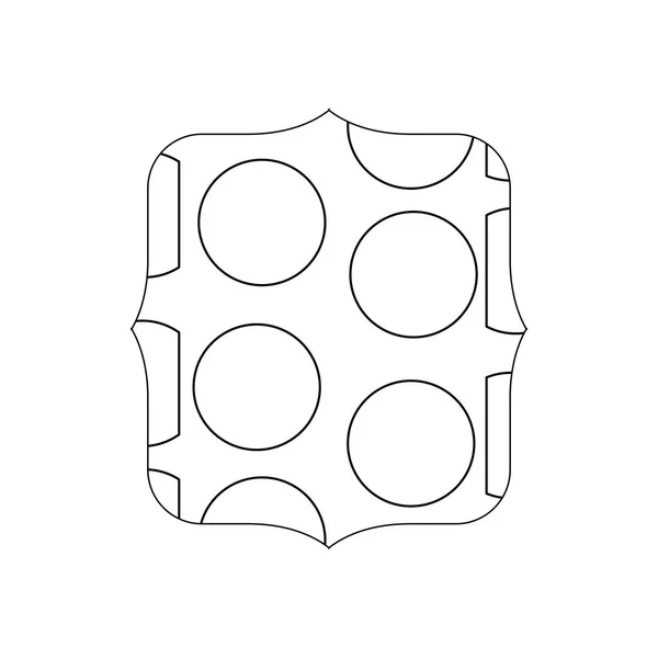 Квадрат Линии Геометрической Иллюстрацией Фонового Вектора Мемфиса — стоковый вектор