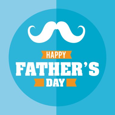 Mutlu babalar günü kartı vektör çizim grafik tasarım