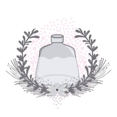 Mason kavanoza çelenk siyah ve beyaz renkler ile