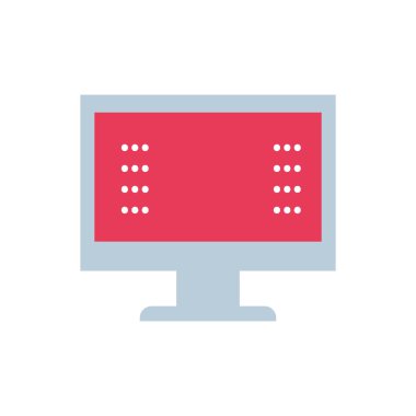 bilgisayar ekran web parola teknoloji vektör çizim ile