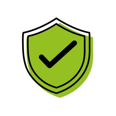 kalkan güvenlik koruma web simge vektör çizim