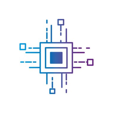 Geometrik ve soyut tema izole tasarım vektör çizim şeklinde kare