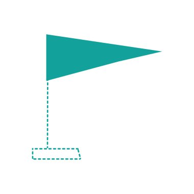 noktalı şekil bayrak dekorasyon kutlama tarzı tasarım vektör çizim