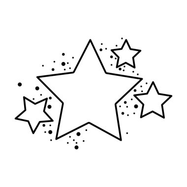 satır parlak yıldız parlak tasarlamak vektör uzay