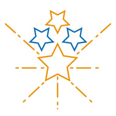 parlak renkli sanat için gökyüzü tasarlamak vektör yıldız