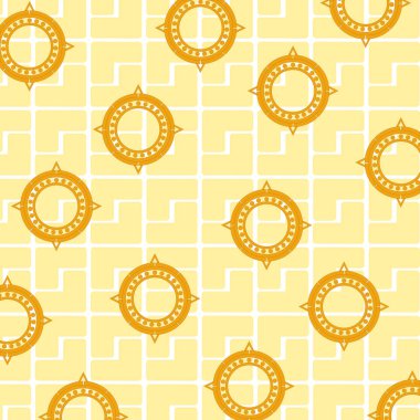 Culta maya desenler arka plan ile semboller vektör çizim grafik tasarım