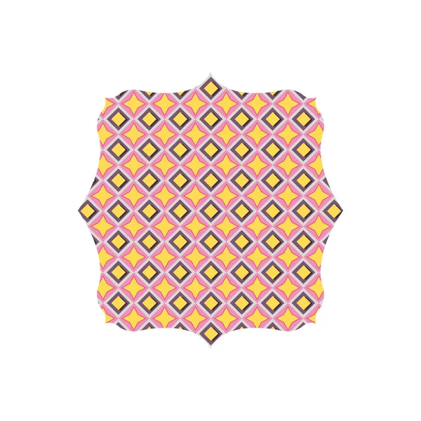 Рамка Текстуры Текстильная Тема Изолированный Дизайн Векторная Иллюстрация — стоковый вектор