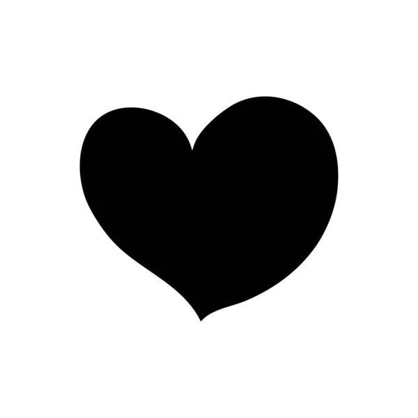 Контур Красоты Любовь Сердце Романтике Дизайн Векторной Иллюстрации — стоковый вектор
