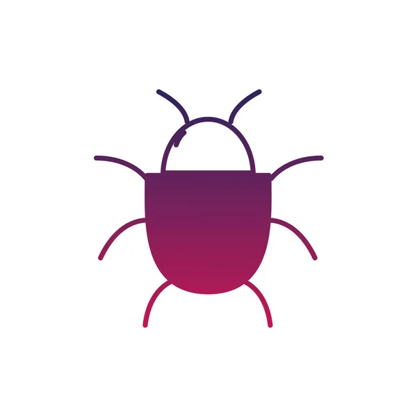 Silhouette Araignée Insecte Toile Danger Symbole Vectoriel Illustration — Image vectorielle